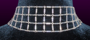 Chainmail Bugle 3 Row Necklace